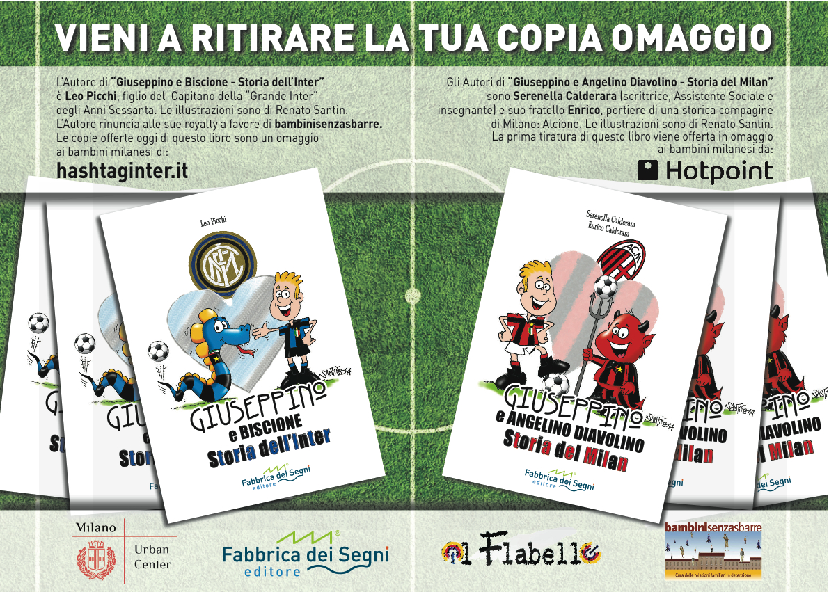 Giuseppino presenta ai bambini la storia di Inter e Milan